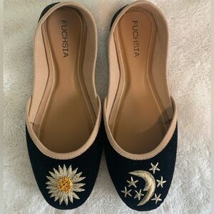 Fuchsia Sun Moon Shoes